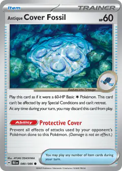 Antique Cover Fossil Common card from Black Bolt