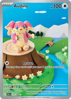 Audino Illustration Rare card from Black Bolt