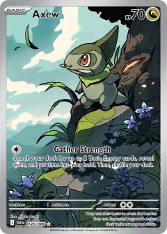 Axew Illustration Rare card from Black Bolt