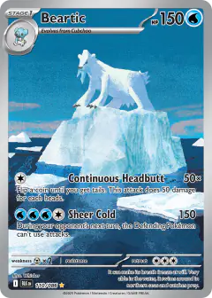 Beartic Illustration Rare card from Black Bolt