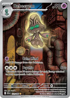 Beheeyem Illustration Rare card from Black Bolt