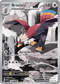 Braviary Illustration Rare card from Black Bolt