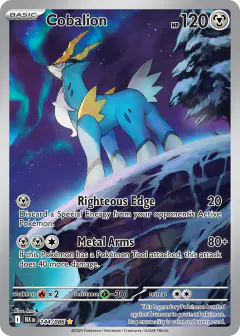 Cobalion Illustration Rare card from Black Bolt