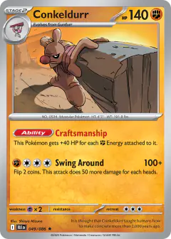 Conkeldurr Rare card from Black Bolt