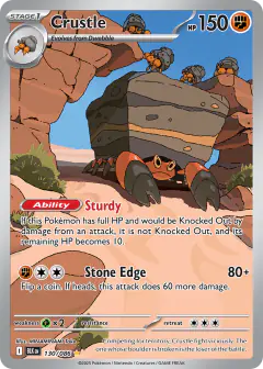 Crustle Illustration Rare card from Black Bolt