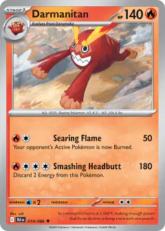 Darmanitan Uncommon card from Black Bolt