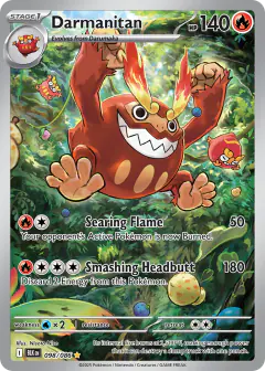 Darmanitan Illustration Rare card from Black Bolt