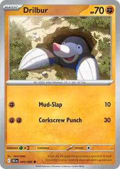 Drilbur Common card from Black Bolt