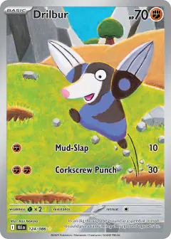 Drilbur Illustration Rare card from Black Bolt
