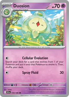 Duosion Common card from Black Bolt