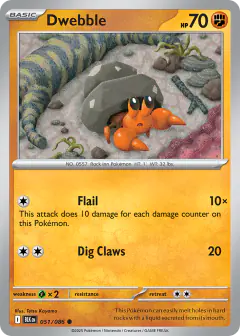 Dwebble Common card from Black Bolt