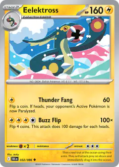 Eelektross Uncommon card from Black Bolt