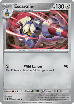 Escavalier Uncommon card from Black Bolt