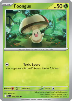 Foongus Common card from Black Bolt