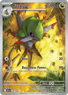 Fraxure Illustration Rare card from Black Bolt
