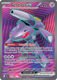 Genesect ex Ultra Rare card from Black Bolt
