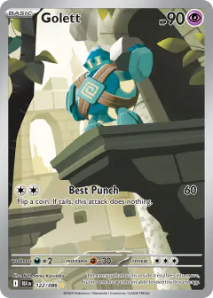 Golett Illustration Rare card from Black Bolt