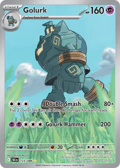 Golurk Illustration Rare card from Black Bolt