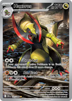 Haxorus Illustration Rare card from Black Bolt