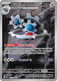 Klinklang Illustration Rare card from Black Bolt