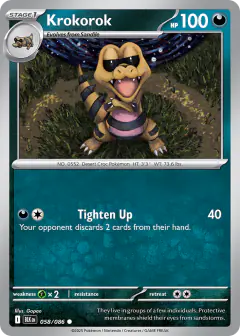Krokorok Common card from Black Bolt