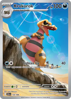 Krokorok Illustration Rare card from Black Bolt