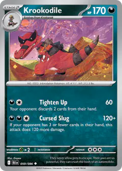 Krookodile Uncommon card from Black Bolt
