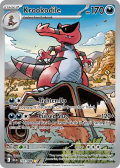 Krookodile Illustration Rare card from Black Bolt