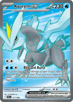 Kyurem ex Ultra Rare card from Black Bolt