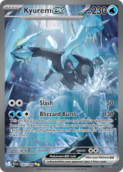 Kyurem ex Special Illustration Rare card from Black Bolt