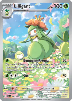 Lilligant Illustration Rare card from Black Bolt