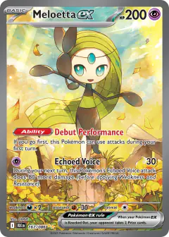 Meloetta ex Special Illustration Rare card from Black Bolt