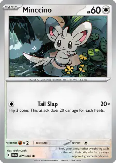 Minccino Common card from Black Bolt