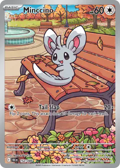 Minccino Illustration Rare card from Black Bolt