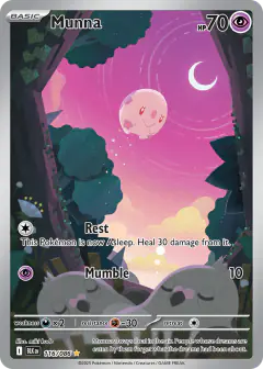 Munna Illustration Rare card from Black Bolt
