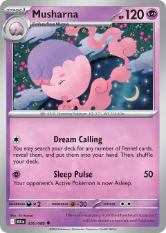 Musharna Uncommon card from Black Bolt