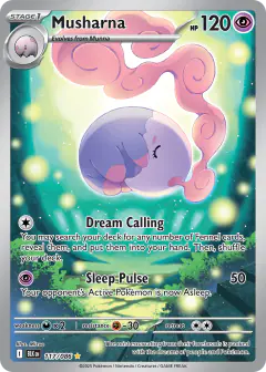 Musharna Illustration Rare card from Black Bolt