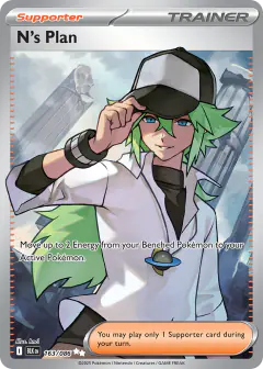 N's Plan Ultra Rare card from Black Bolt
