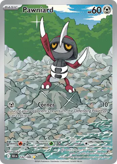 Pawniard Illustration Rare card from Black Bolt