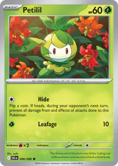 Petilil Common card from Black Bolt
