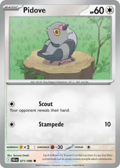 Pidove Common card from Black Bolt