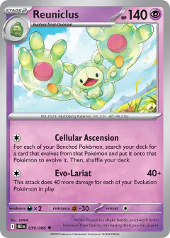 Reuniclus Uncommon card from Black Bolt