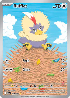 Rufflet Illustration Rare card from Black Bolt