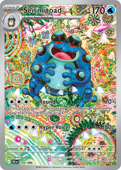 Seismitoad Illustration Rare card from Black Bolt
