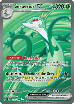 Serperior ex Ultra Rare card from Black Bolt