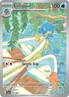 Simipour Illustration Rare card from Black Bolt