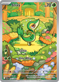 Snivy Illustration Rare card from Black Bolt