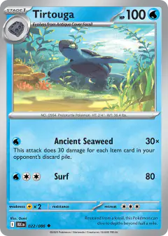 Tirtouga Uncommon card from Black Bolt