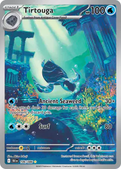 Tirtouga Illustration Rare card from Black Bolt