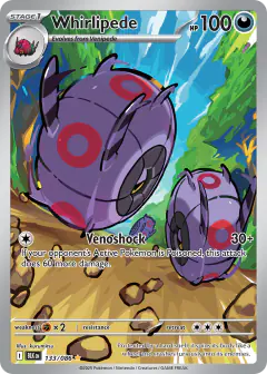Whirlipede Illustration Rare card from Black Bolt